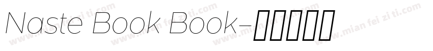 Naste Book Book字体转换